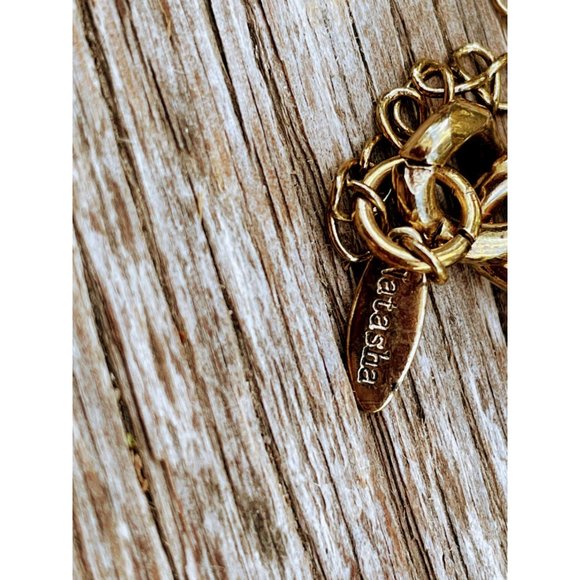 Natasha Chunky Chain Rhinestone Butterfly Statement Necklace - Picture 7 of 9